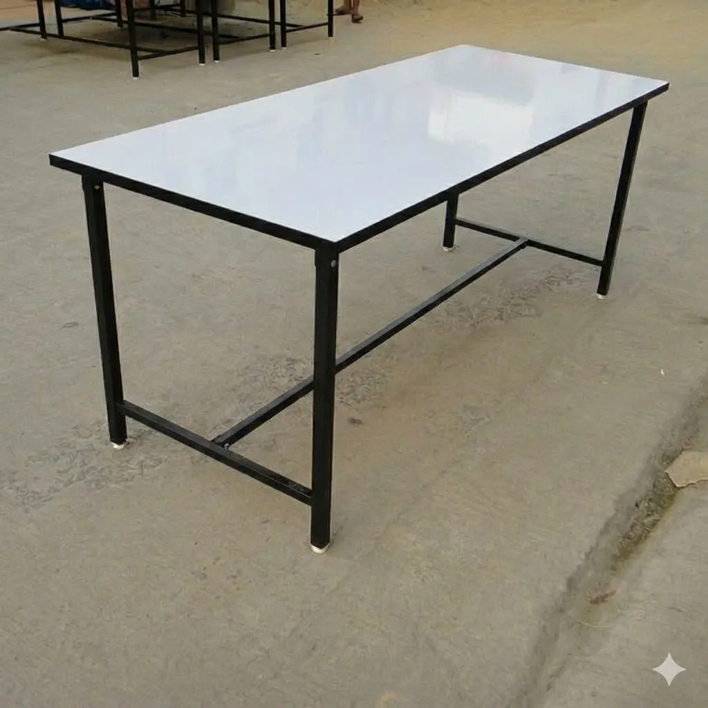 โต๊ะโรงอาหารหน้าฟอเมก้าขาว (เฉพาะโต๊ะ).webp