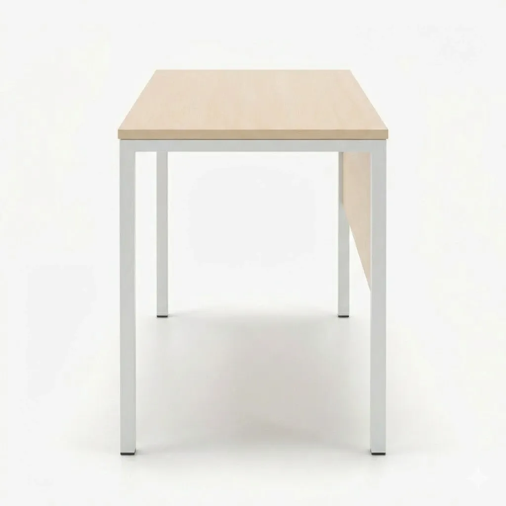 โต๊ะทำงานขาเหล็ก มีบางตา ข้าง.webp