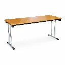 โต๊ะพับขาคู่ไม่มีบังตา เชอรี่.webp