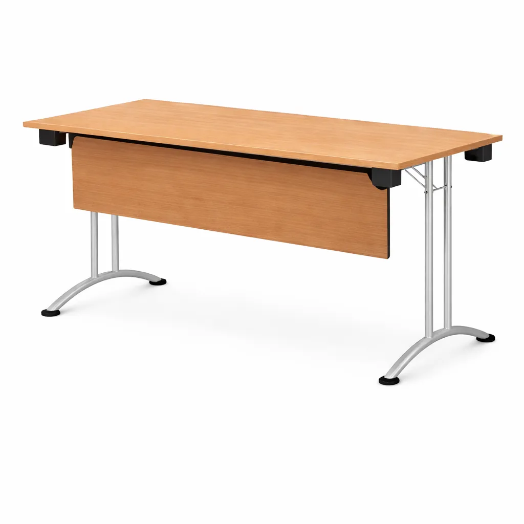 โต๊ะพับขาคู่โค้ง มีบังตา เชอรี่.webp