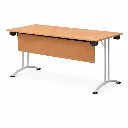 โต๊ะพับขาคู่โค้ง มีบังตา เชอรี่.webp