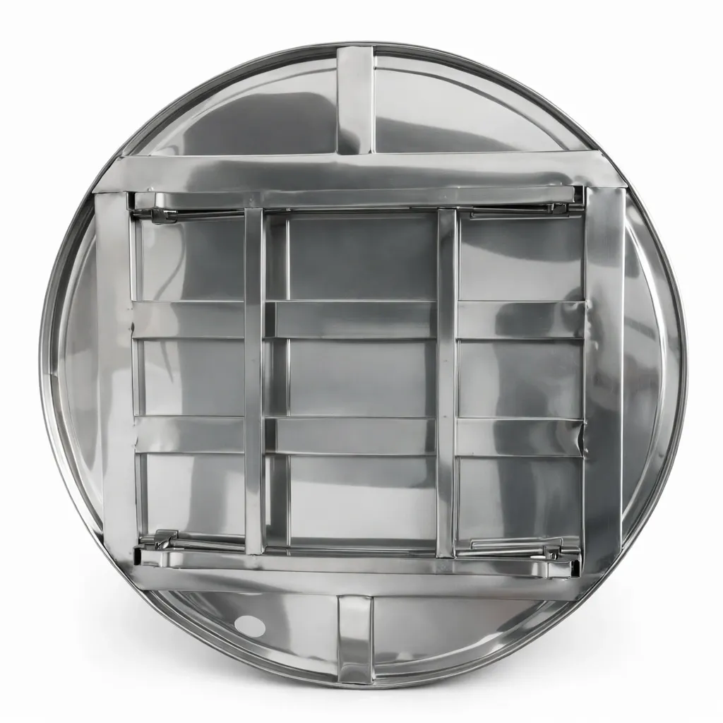 โต๊ะพับกลมสแตนเลส ตอนพับ.webp