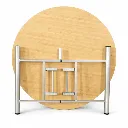 โต๊ะกลมขาสปริงแยก หน้าเมลามีนลายไม้ แยกหน้า.webp