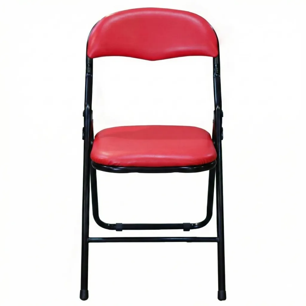 เก้าอี้พับ สีแดงหน้า.webp