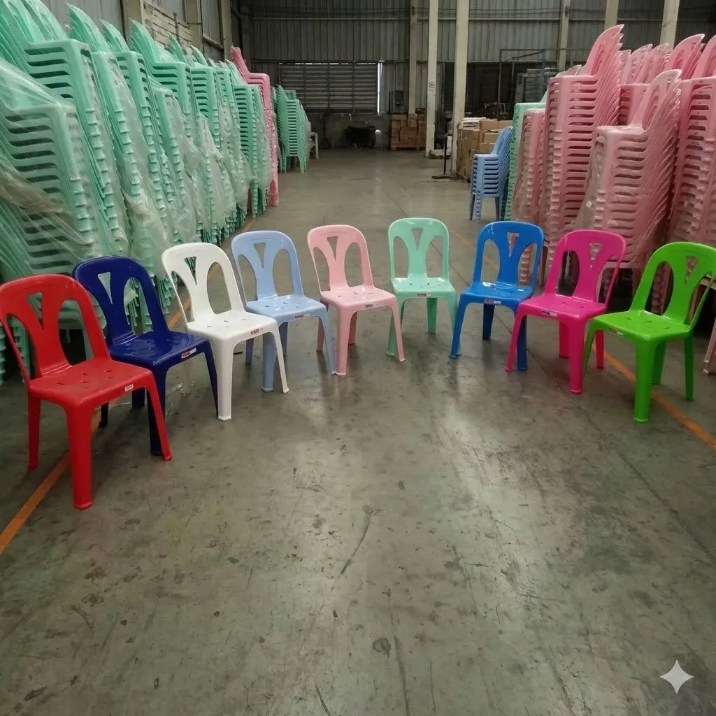 เก้าอี้พลาสติกเรียงสี.webp