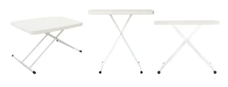 โต๊ะพลาสติก HDPE พับได้ ปรับระดับได้ 3 ระดับ