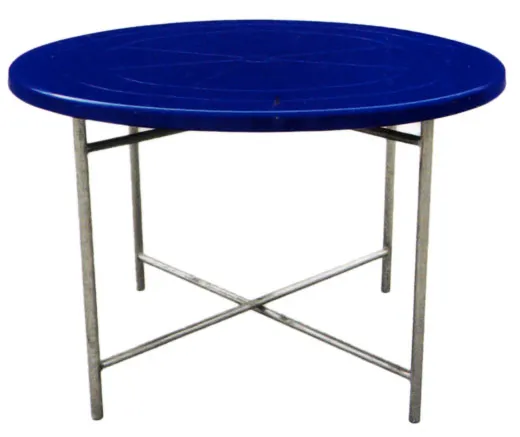 โต๊ะพับขาถอดพลาสติก กลม ขนาด 119 × 75 ซม.