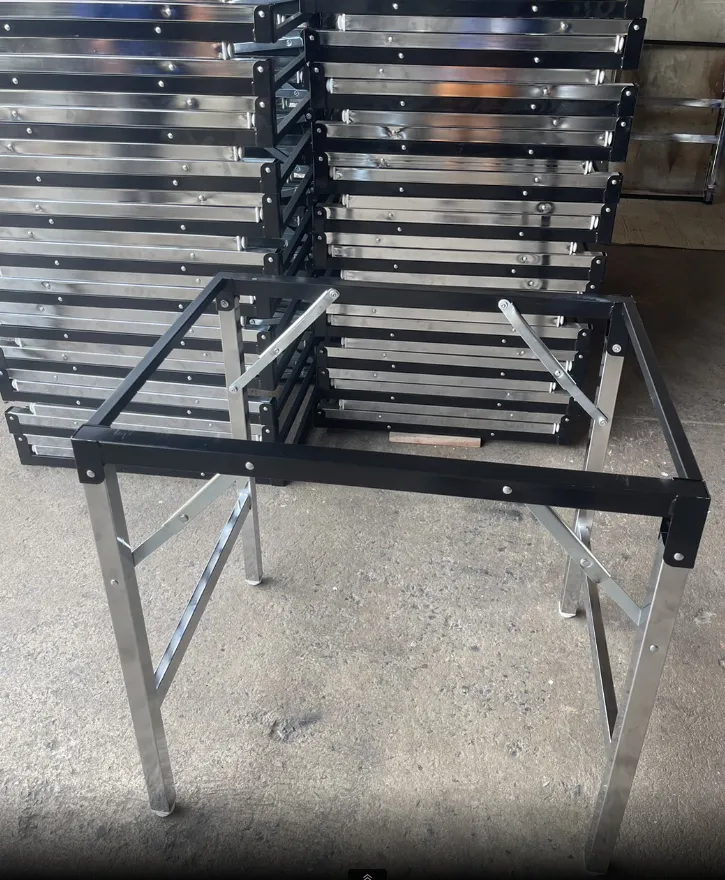 โครงขาโต๊ะพับสี่เหลี่ยมจตุรัส เหล็ก 1.2 นิ้ว