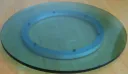ชุดจานหมุนโต๊ะจีน (Lazy Susan) กระจก / ไม้หน้าขาว