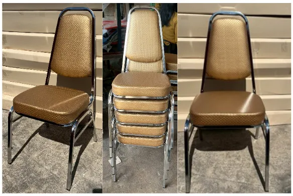 เก้าอี้จัดเลี้ยงคาดเอ รุ่น J-45 หนัง PU (พรีเมียม)