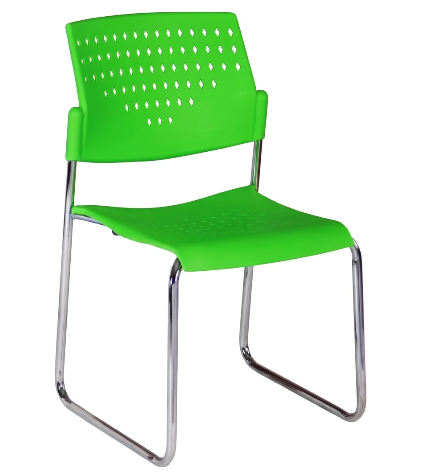 เก้าอี้โพลี รุ่น VC-611C ขาเหล็กตัว C ชุบโครเมี่ยม