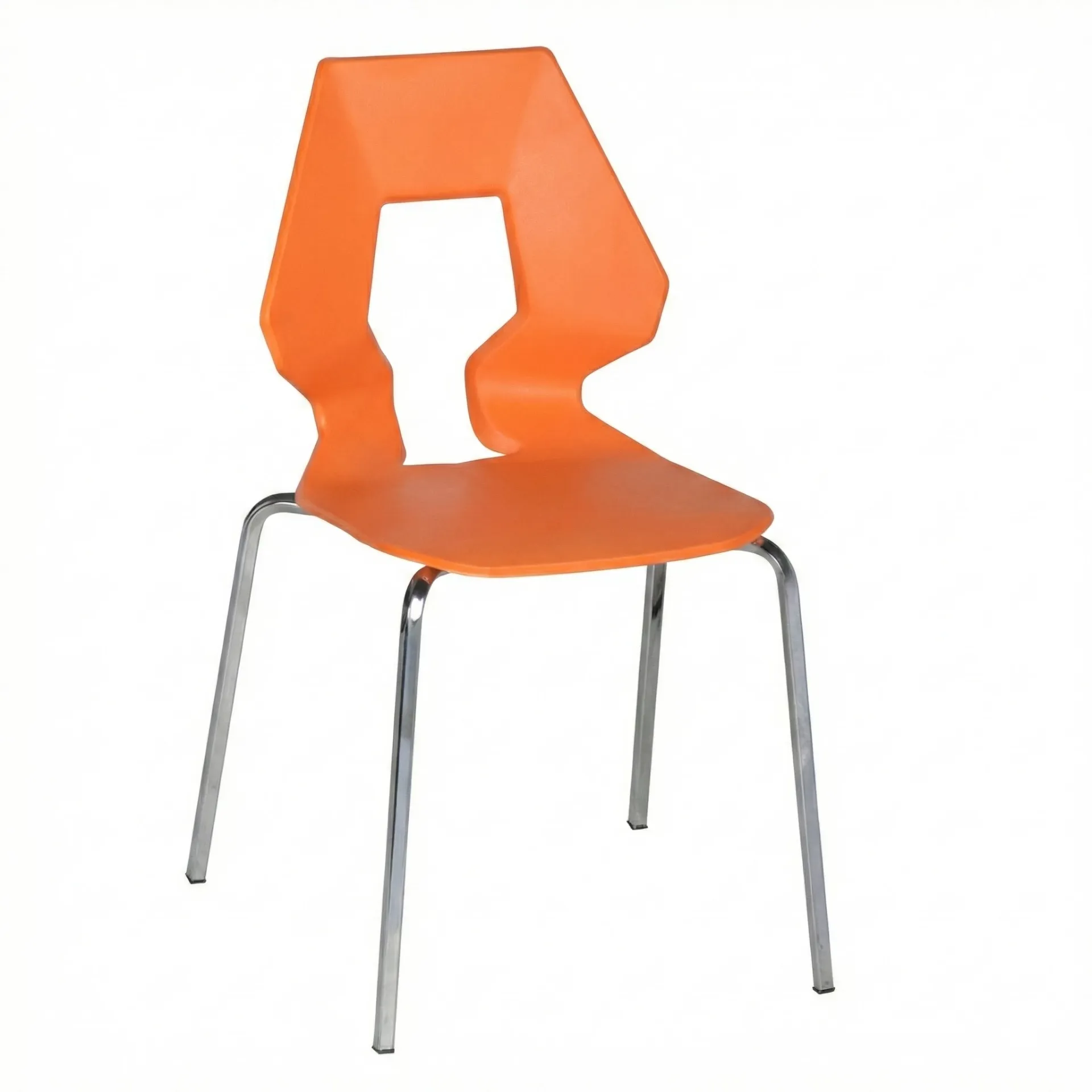 เก้าอี้ V-821 พลาสติก ขาเหล็กชุบโครเมียม