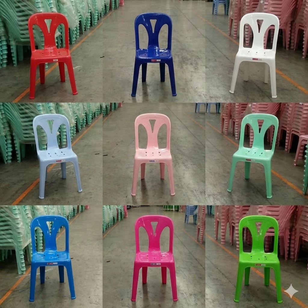 เก้าอี้พลาสติกเกรด A (มีหลายสี)