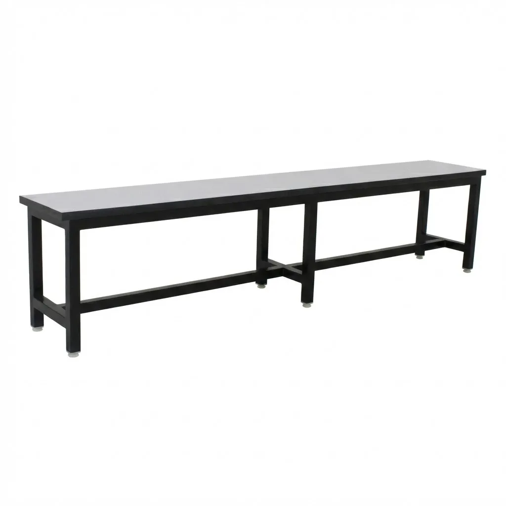 ม้านั่งโรงอาหารหน้าฟอร์ไมก้าขาว ขาเหล็ก 1.2 นิ้ว (ขาตาย)