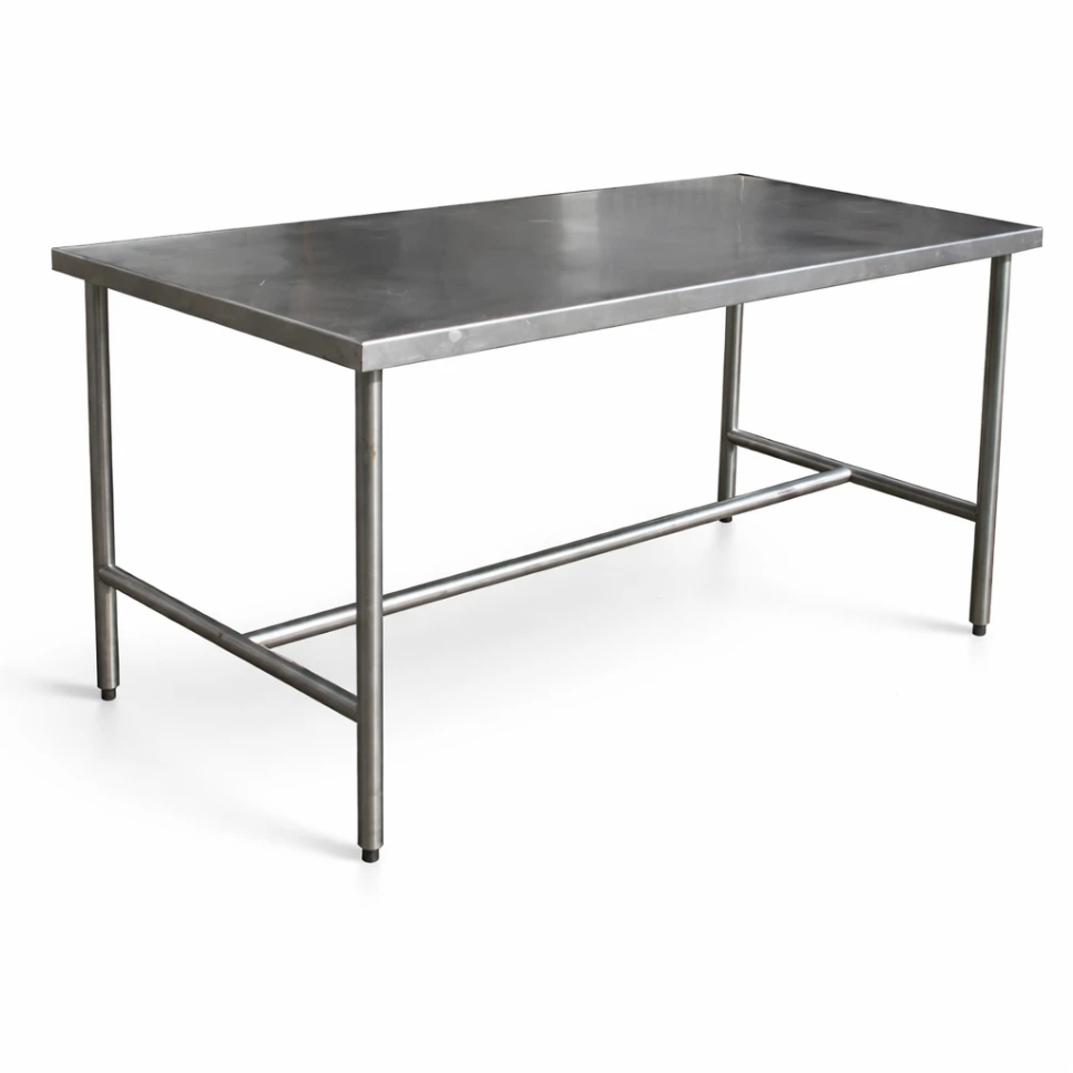 โต๊ะสแตนเลสขาตาย เกรด 304 หนา 1 มม. (งานครัว/งานอุตสาหกรรม)