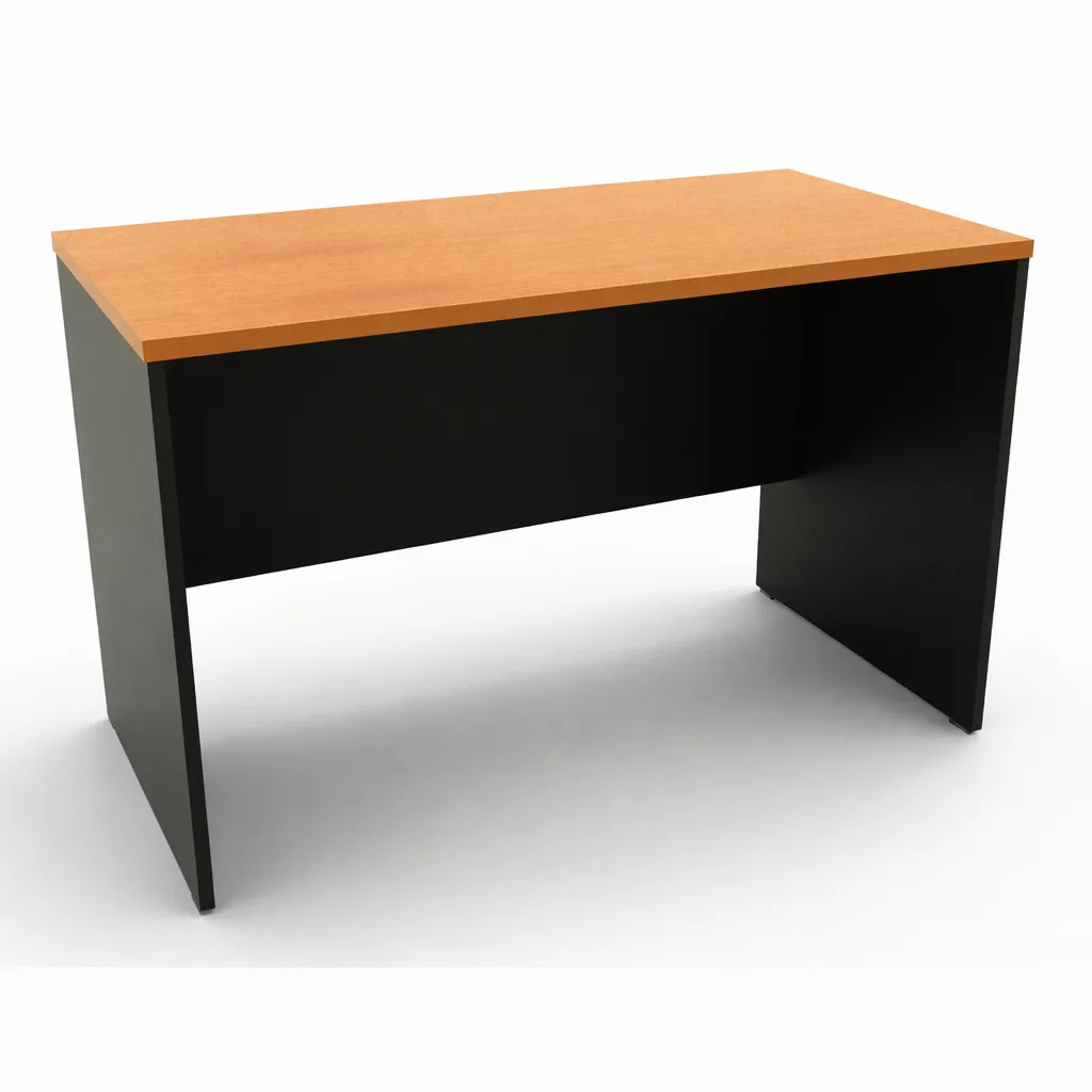 โต๊ะทำงานโล่งเมลามีนทั้งตัว ท็อป + ขา 25 มม.