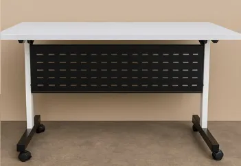โต๊ะพับหน้าได้ มีล้อเลื่อน พร้อมบังตาด้านหน้า (Flip Top Training Table)