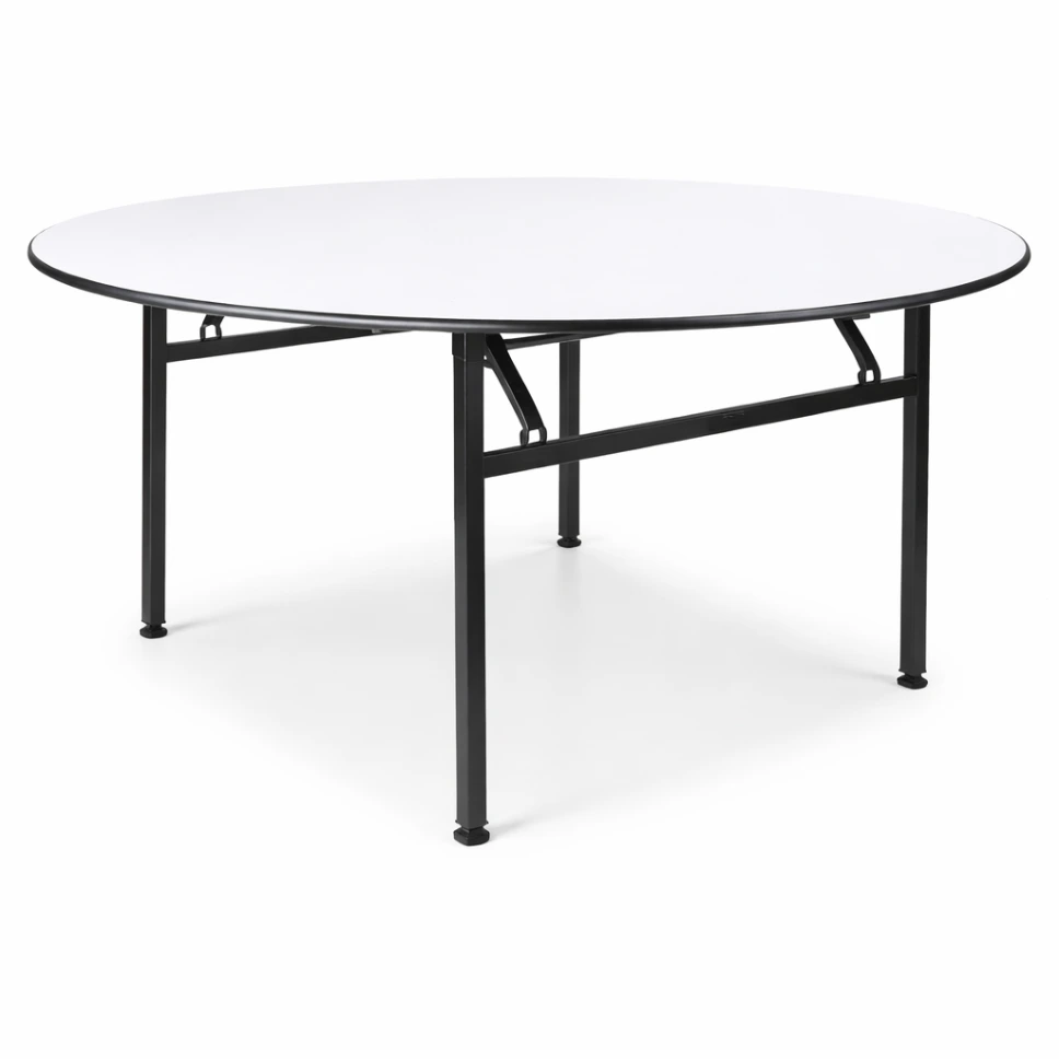 โต๊ะพับกลม ขาสปริงล็อค หน้าเมลามีน 19 มม.