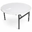 โต๊ะพับกลมขาสปริงล็อค หน้าไฟเบอร์กลาส