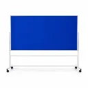 บอร์ดติดประกาศกำมะหยี่มีล้อเลื่อน แบบ 1 ด้าน / 2 ด้าน (Mobile Velvet Notice Board)