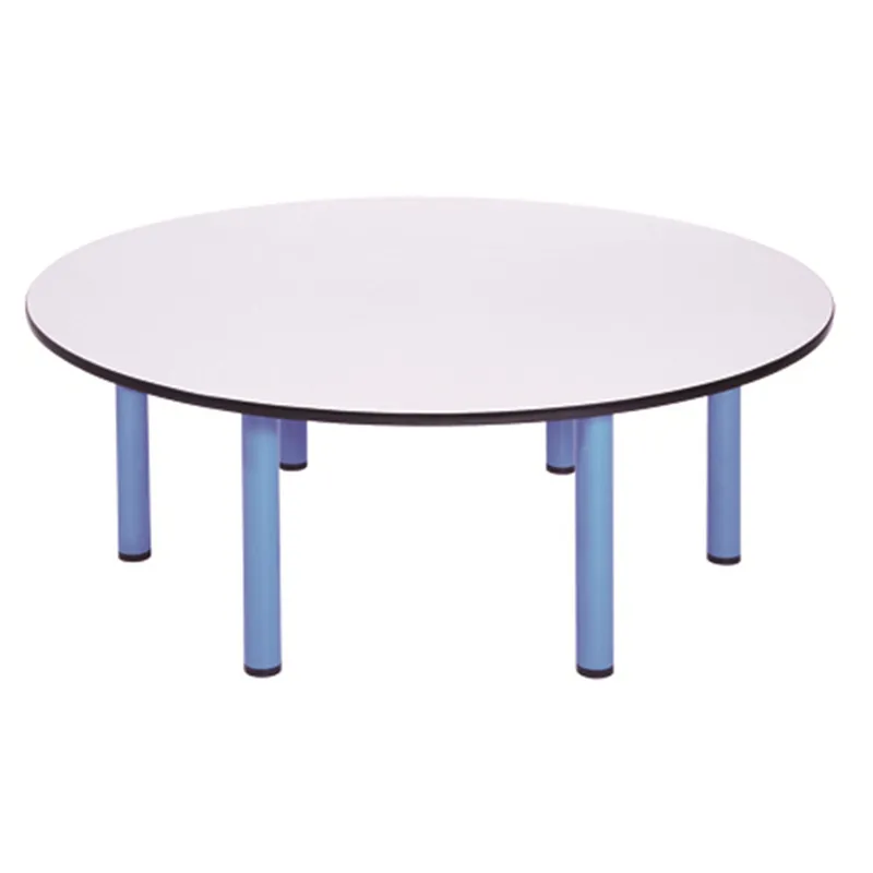 โต๊ะกลมขาตาย หน้าเมลามีน ขาเหล็ก 1.5 นิ้ว (โต๊ะเตี้ย)