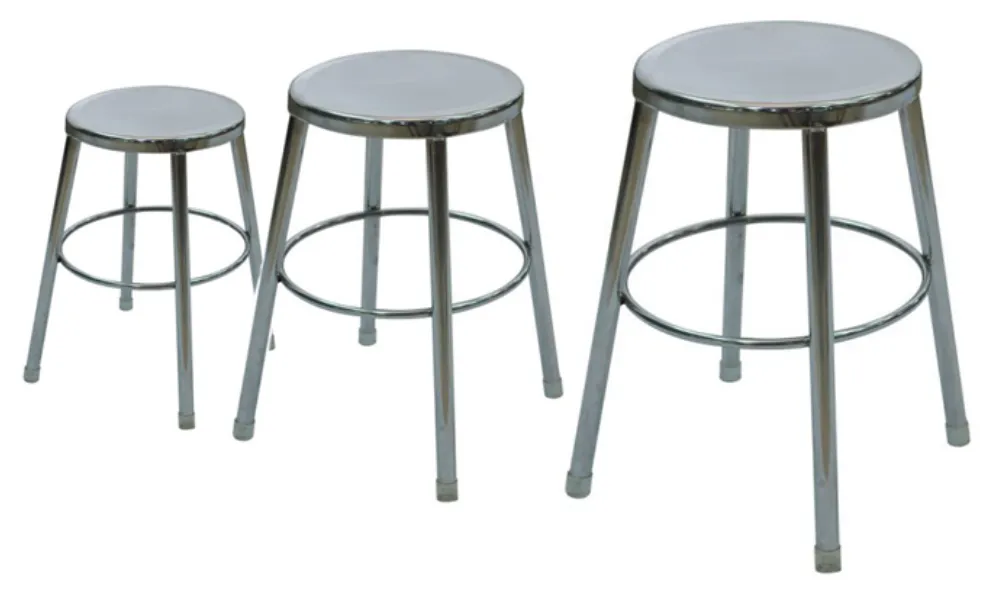 เก้าอี้สแตนเลส (ทรงกลม หลายระดับความสูง)