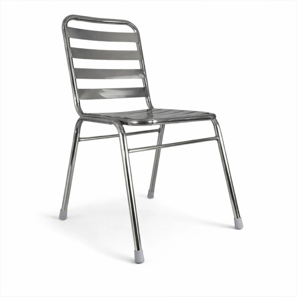 เก้าอี้สแตนเลสแท้ มีที่พิง