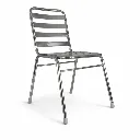 เก้าอี้สแตนเลสแท้ มีที่พิง