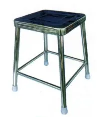 เก้าอี้สแตนเลสเหลี่ยม รัดขา