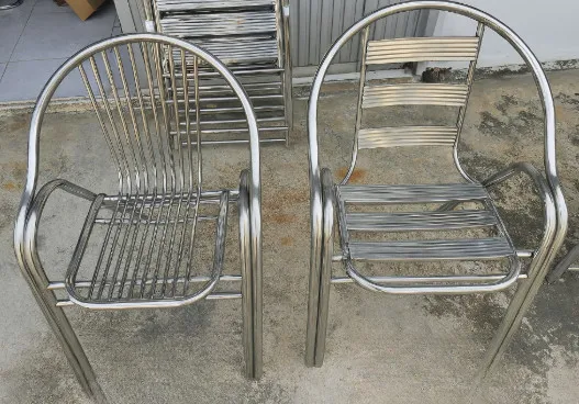 เก้าอี้สแตนเลส มีที่วางแขน