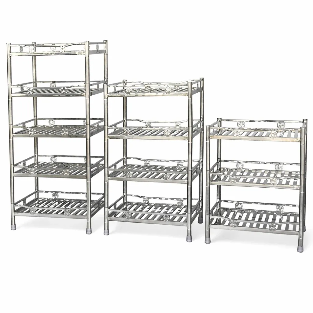 ชั้นคว่ำจานสแตนเลส 3 / 4 / 5 ชั้น รุ่น SSL (Stainless Steel Dish Drying Rack)